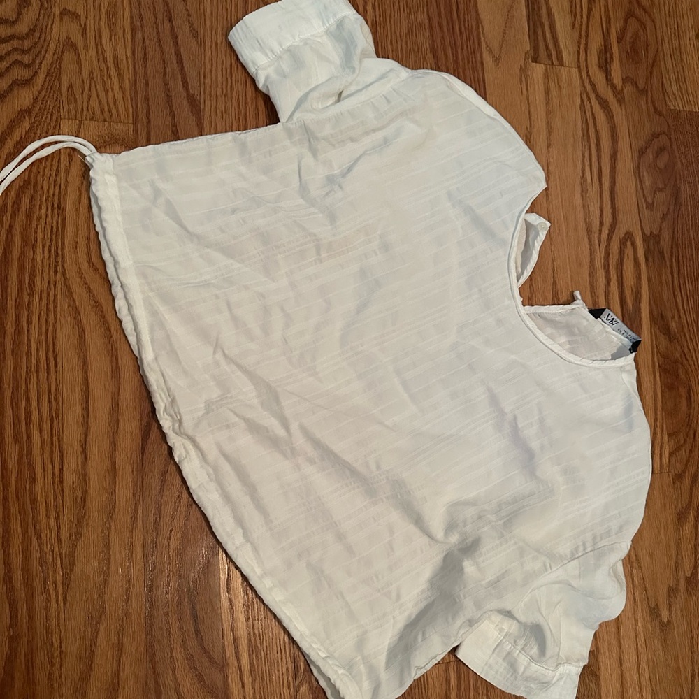 Zara White Blouse